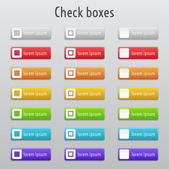 Colored check boxes