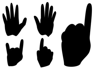 Cartoon Hands with Gestures