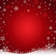 Christmas background with snowflakes. Vector illustration, EPS10.