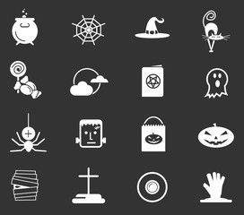Set of halloween icons