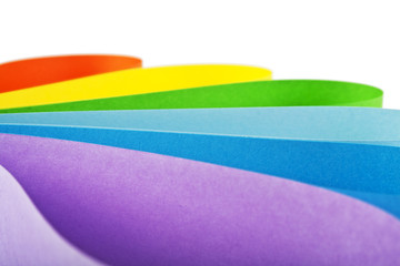 Abstraction from the coloured paper