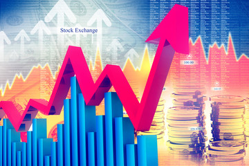 Economical stock market graph