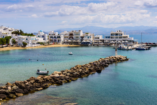 The traditional Greek village, Pisso Livadi village, Paros island, Cyclades, Greece.