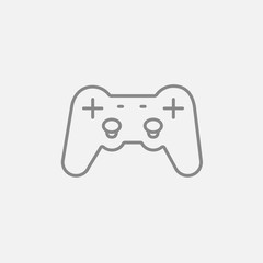 Joystick line icon.