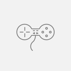 Joystick line icon.