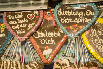 Kirmes - Lebkuchenherze - Liebesherze