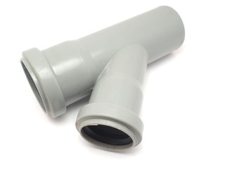 plastic pipe on a white background
