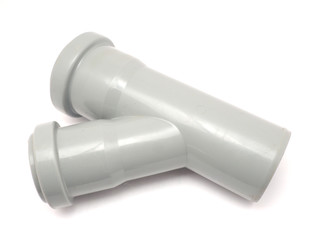 plastic pipe on a white background