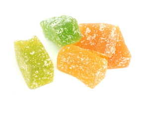 marmalade on a white background