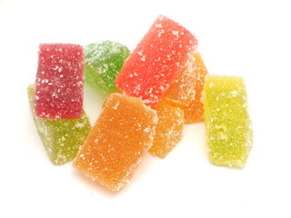 marmalade on a white background