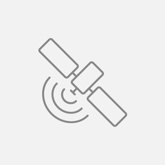 Satellite line icon.