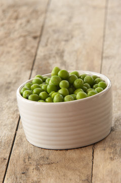 Fresh Green peas close up