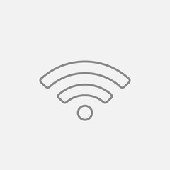 Wifi sign line icon.