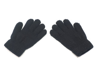baby gloves on white background