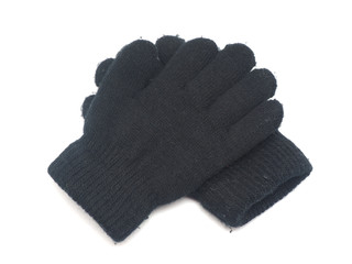 baby gloves on white background