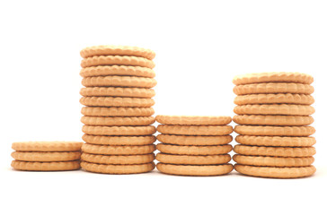 cookies on a white background