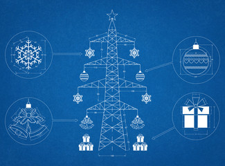 Christmas tree 2016 - blueprint