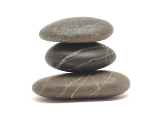 pebble on a white background