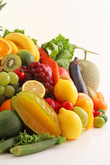 新鮮な野菜と果物