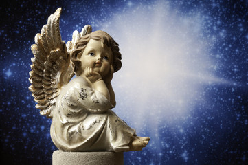 angel and divine light