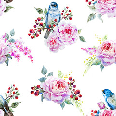 Raster bird pattern 