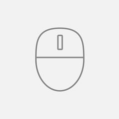 Computer mouse line icon.