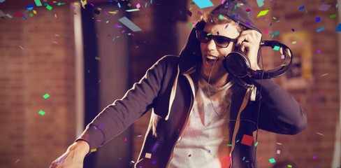 Composite image of flying colours