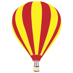 Red and yellow air balloon