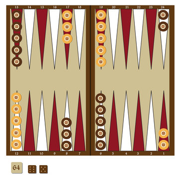 Backgammon game
