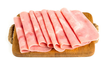 squared slice of lean pork ham