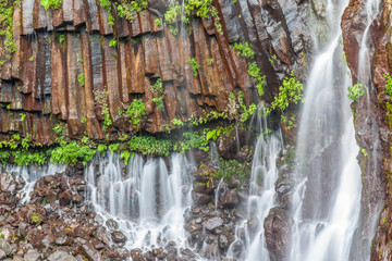 orgues basaltiques et résurgences, Langevin, île Réunion 
