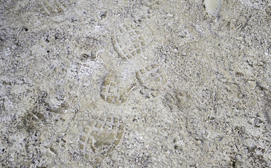 Footprints shoe land