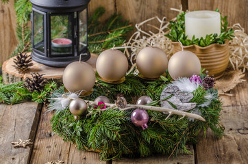 Christmas advent wreath