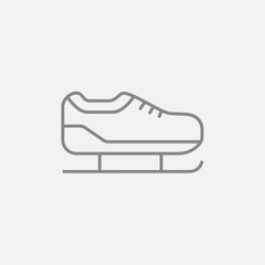 Skate line icon.