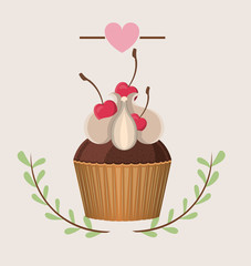 delicious cupcake design 