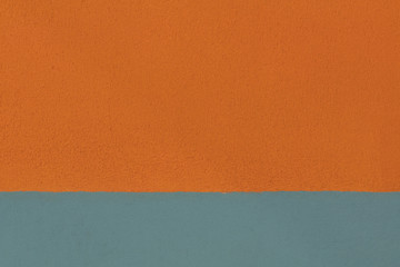 Fototapeta premium Orange and blue wall.