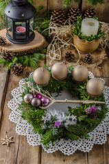 Christmas advent wreath