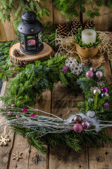 Christmas advent wreath