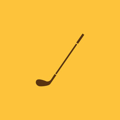The golf icon. Game symbol. Flat