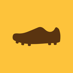 The Football boots icon. Soccer symbol. Flat