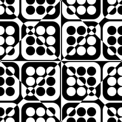 Fototapeta premium Seamless Square and Circle Pattern