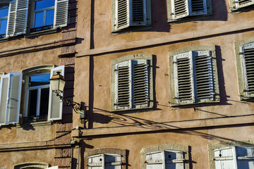 Selestat old city street view