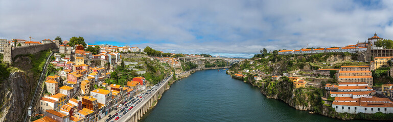 Fototapeta premium Aerial view of Porto in Portugal