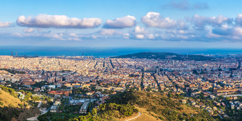 Panoramic view of Barcelona