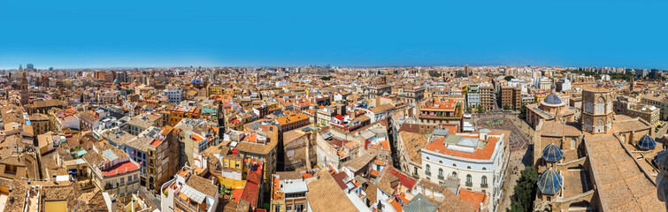 Fototapeta na wymiar Aerial view of Valencia