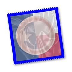 Texas State Flag Condom