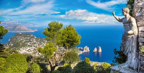 Capri island  in Italy