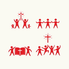 Christian family. Worship God. Religious rites.