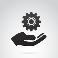 Settings vector icon.