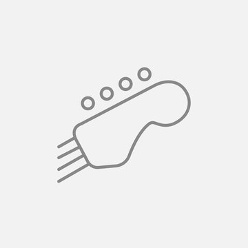 Head of the guitar line icon.